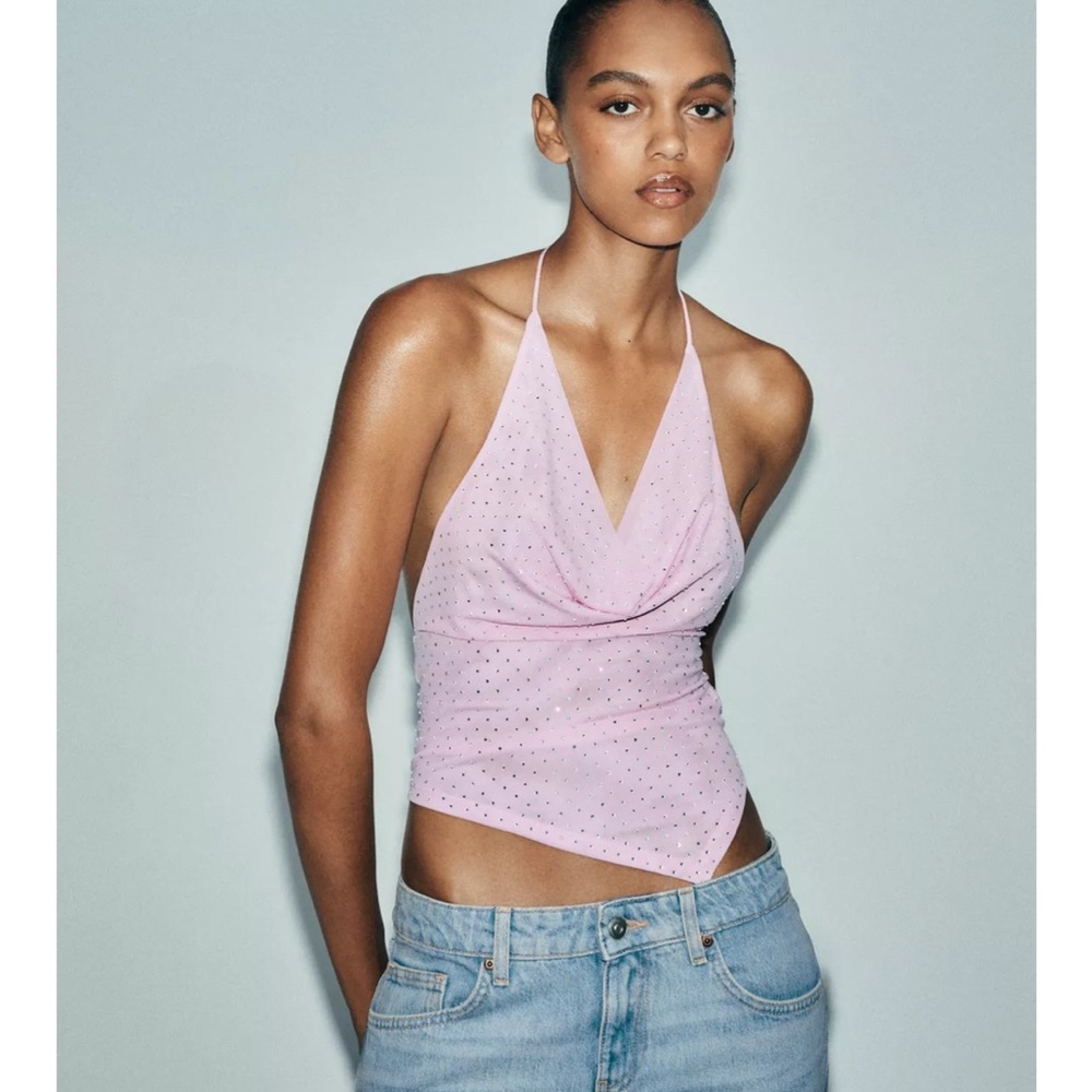 Zara Light Pink Camisole Top
